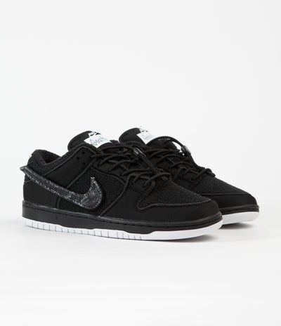 Nike SB x Gnarhunters Dunk Low Pro Shoes - Black / Black - White