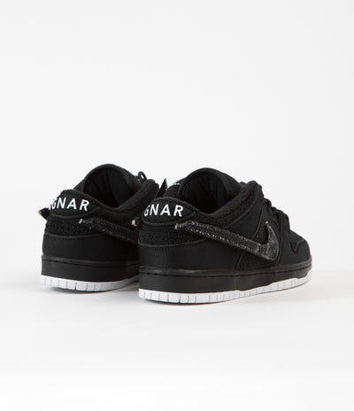Nike SB x Gnarhunters Dunk Low Pro Shoes - Black / Black - White