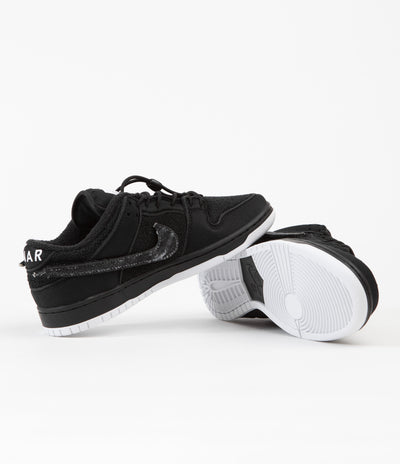Nike SB x Gnarhunters Dunk Low Pro Shoes - Black / Black - White