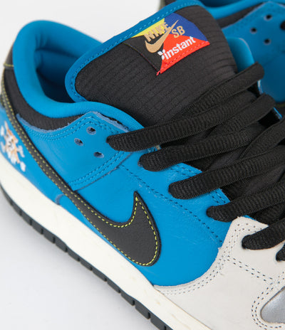 Nike SB x Instant Dunk Low Pro QS 2 Shoes - Blue Hero / Black - Pale Ivory