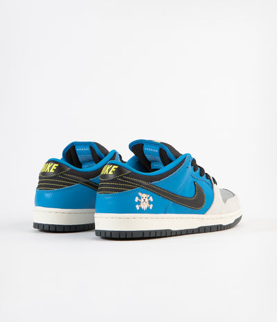 Nike SB x Instant Dunk Low Pro QS 2 Shoes - Blue Hero / Black - Pale Ivory
