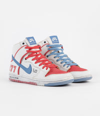 Nike SB x Ishod Wair x Magnus Walker Dunk High 911 Shoes - Sail / Blue Beyond - Track Red thumbnail