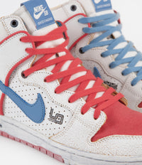 Nike SB x Ishod Wair x Magnus Walker Dunk High 911 Shoes - Sail / Blue Beyond - Track Red thumbnail