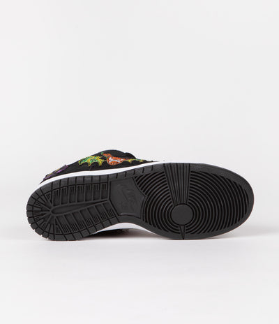 Nike SB x Neckface Dunk Low Pro Shoes - Black / White - Multicolour