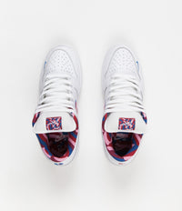 Nike SB x Parra Dunk Low OG Shoes - White / Pink Rise - Gym Red - Military Blue thumbnail