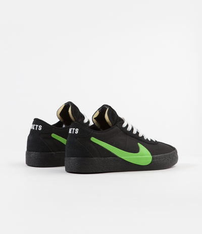 Nike SB x Poets Bruin Shoes - Black / Voltage Green - White