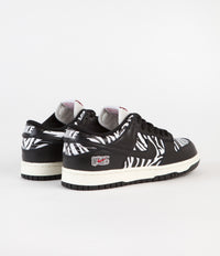 Nike SB x Quartersnacks Dunk Low OG Shoes - Black / White thumbnail
