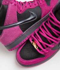 Nike SB x Run The Jewels Dunk High Shoes - Active Pink / Black - Metallic Gold thumbnail