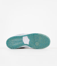Nike SB x Sean Cliver Dunk Low Shoes - Psychic Blue / Metallic Gold - White thumbnail