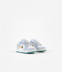 Nike SB x Sean Cliver Dunk Low Toddler Shoes - Psychic Blue