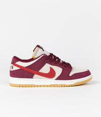 Nike SB x Skate Like A Girl Dunk Low Shoes - Dark Beetroot / Light Crimson - Light Bone thumbnail