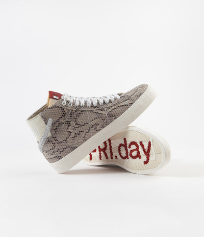 Nike SB x Soulland Blazer Mid Shoes - Light Bone / White - Pure Platinum