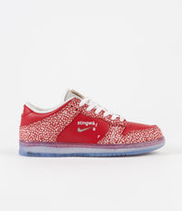 Nike SB x Stingwater Dunk Low OG Shoes - Chile Red / Clear - White - Sail thumbnail