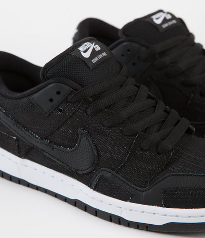 Nike SB x Wasted Youth Dunk Low Pro Shoes - Black / Black - University Red - White