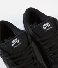 Nike SB x Wasted Youth Dunk Low Pro Shoes - Black / Black - University Red - White thumbnail