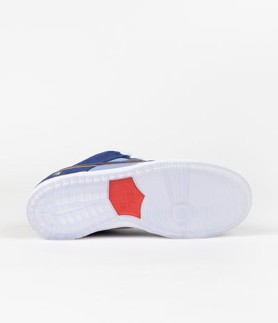 Nike SB x Why So Sad? Dunk Low Premium Shoes - Coastal Blue / Coastal Blue - Light Blue